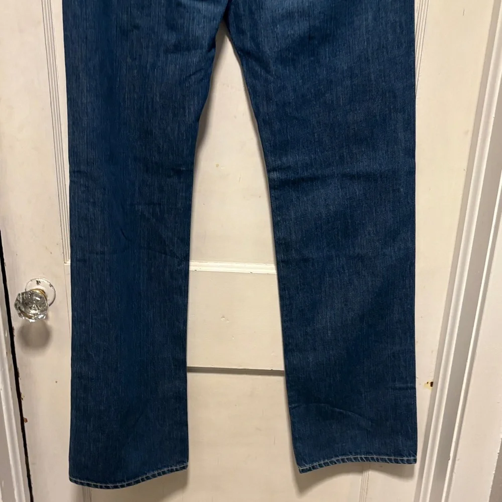 AG Adriano Goldschmied Dark Blue Protege Fit Development Straight Jeans 32 NWOT